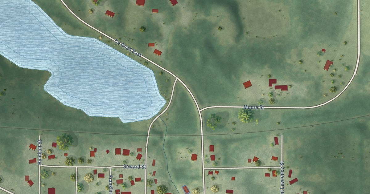 Map of Ogdensburg, Wisconsin in 2026