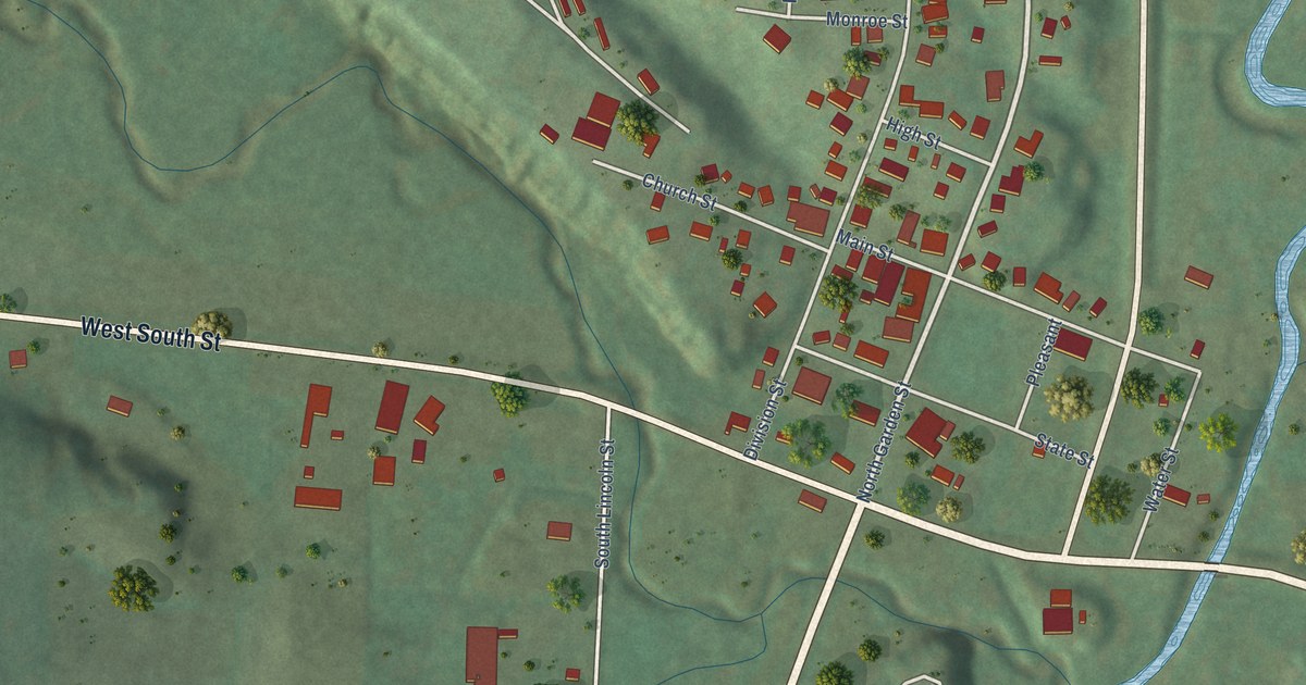 Map of Ontario, Wisconsin in 2026