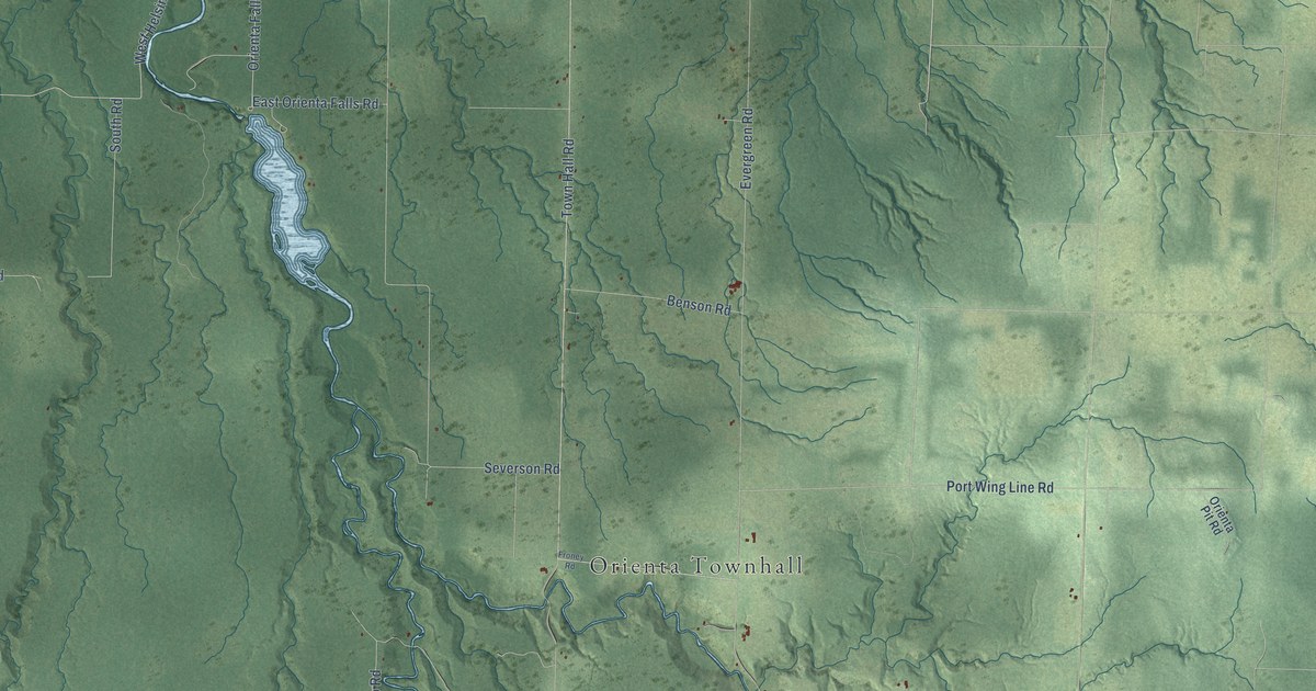 Map of Orienta, Wisconsin in 2026