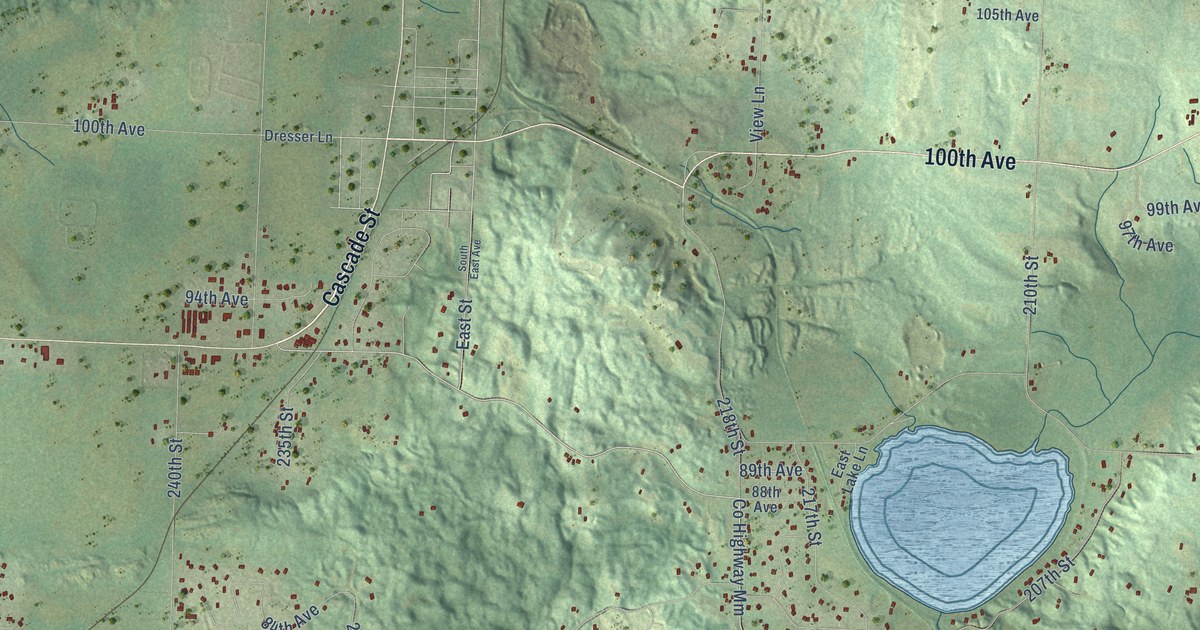 Map of the Town of Osceola, Polk County, Wisconsin in 2026
