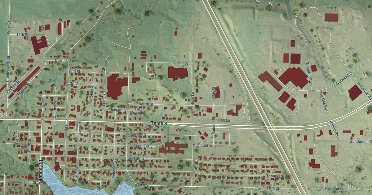 Map of Osseo, Wisconsin in 2026