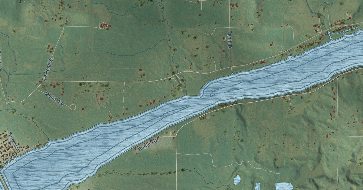 Map of Packwaukee, Wisconsin in 2026