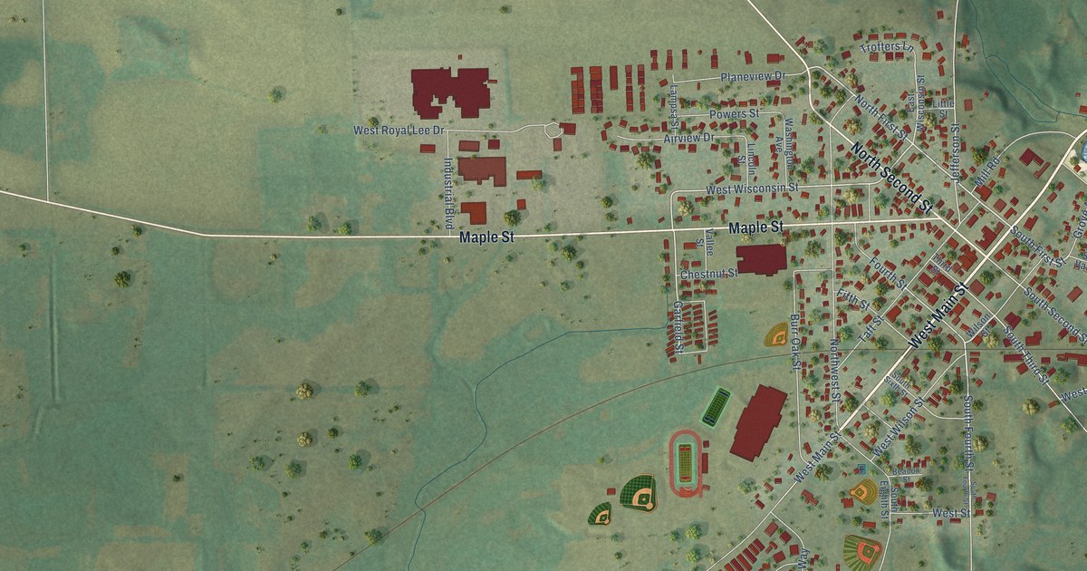 Map of Palmyra, Wisconsin in 2026