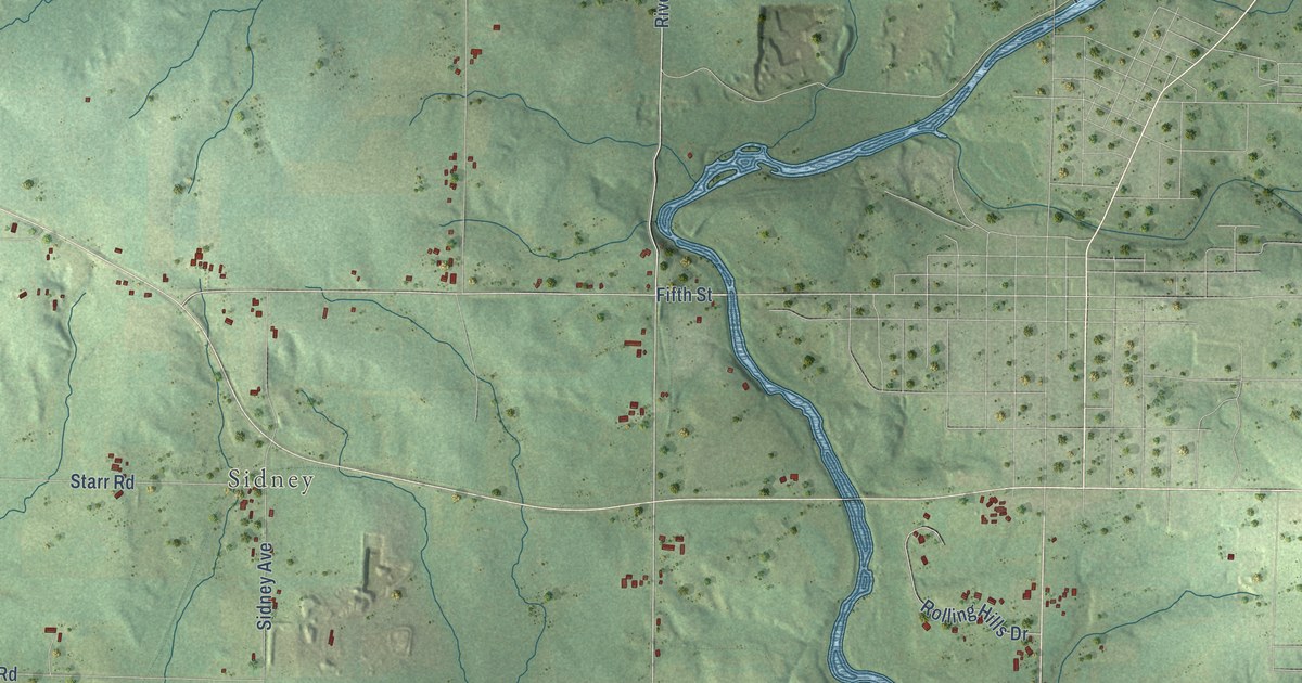 Map of Pine Valley, Wisconsin in 2026