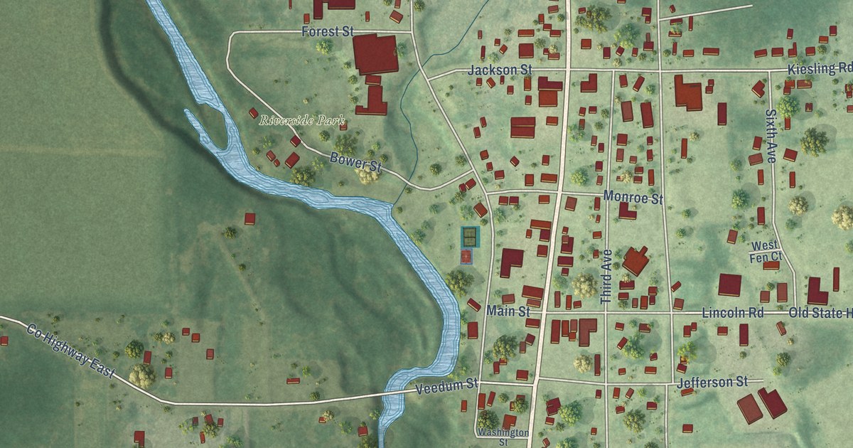 Map of Pittsville, Wisconsin in 2026