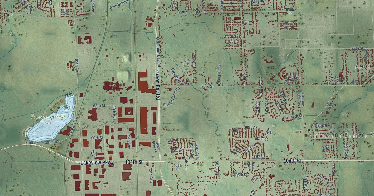 Map of Pleasant Prairie, Wisconsin in 2026