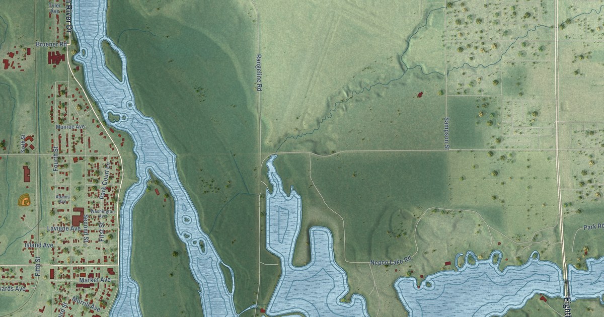 Map of Port Edwards, Wisconsin in 2026