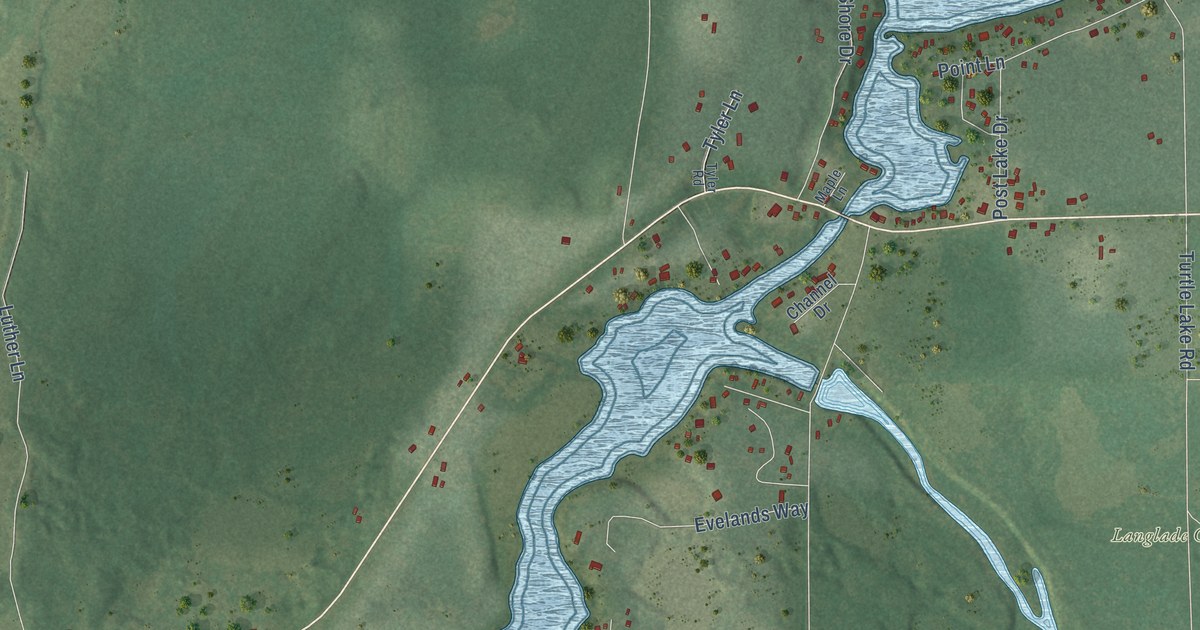Map of Post Lake, Wisconsin in 2026