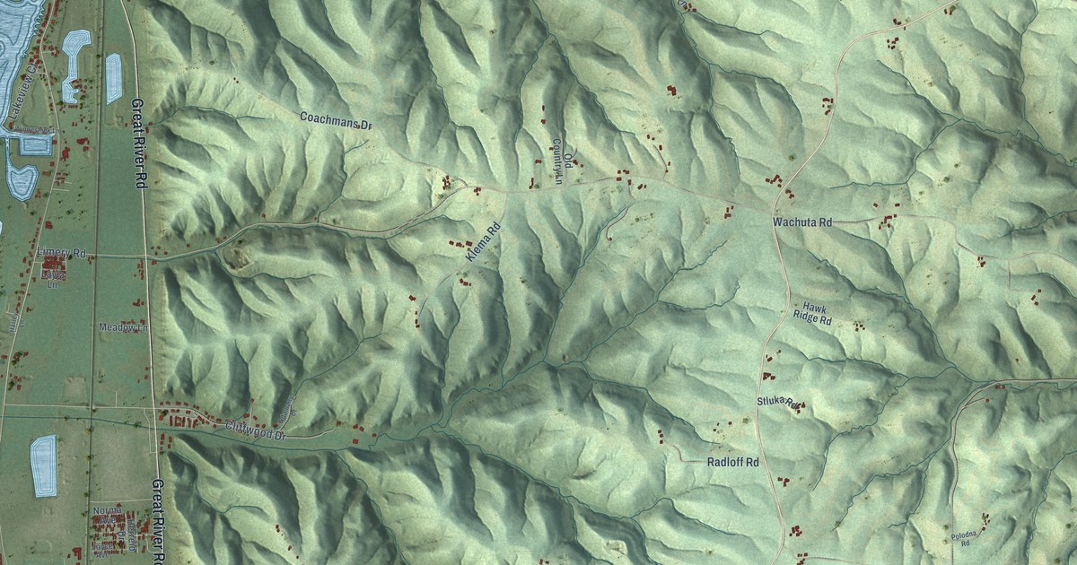 Map of the Town of Prairie du Chien, Wisconsin in 2026