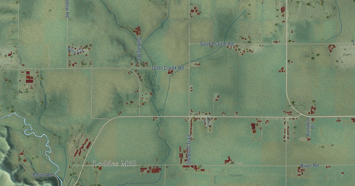 Map of the Town of Prairie du Sac, Wisconsin in 2026