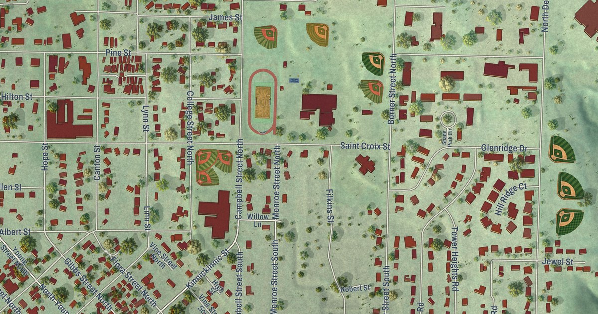 Map of Prescott, Wisconsin in 2026