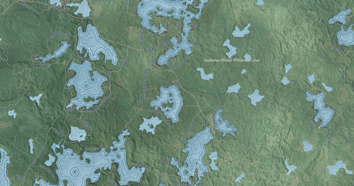 Map of Presque Isle, Wisconsin in 2026