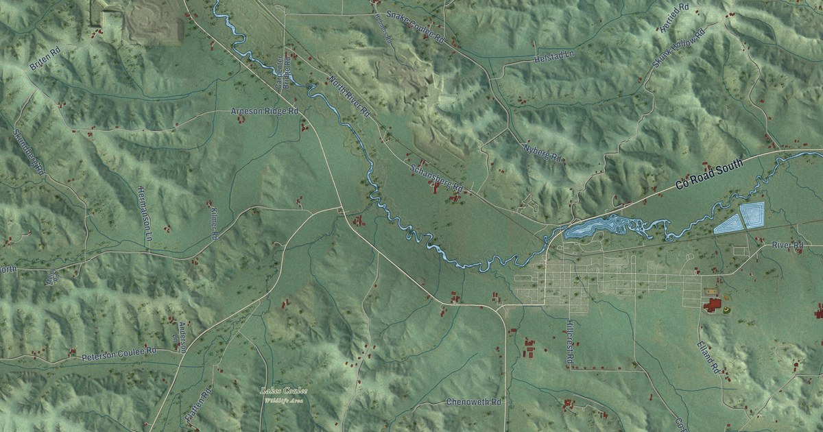 Map of Preston, Trempealeau County, Wisconsin in 2026