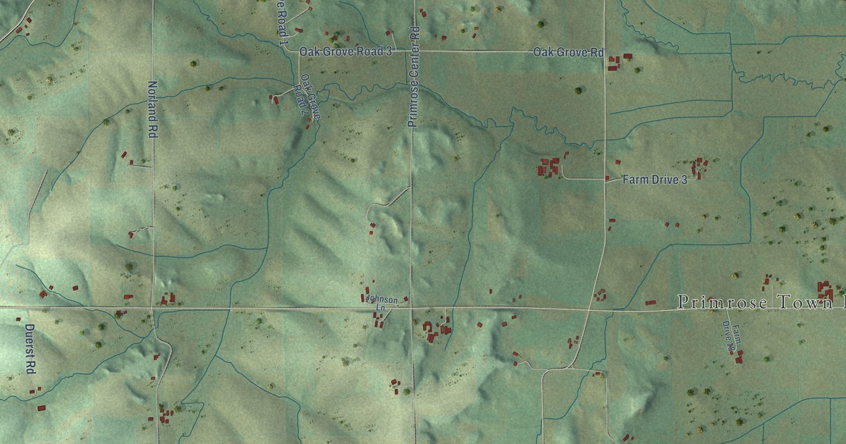 Map of Primrose, Wisconsin in 2026