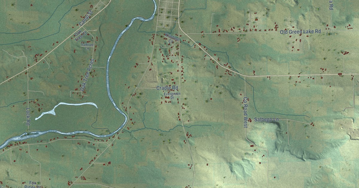 Map of the Town of Princeton, Wisconsin in 2026