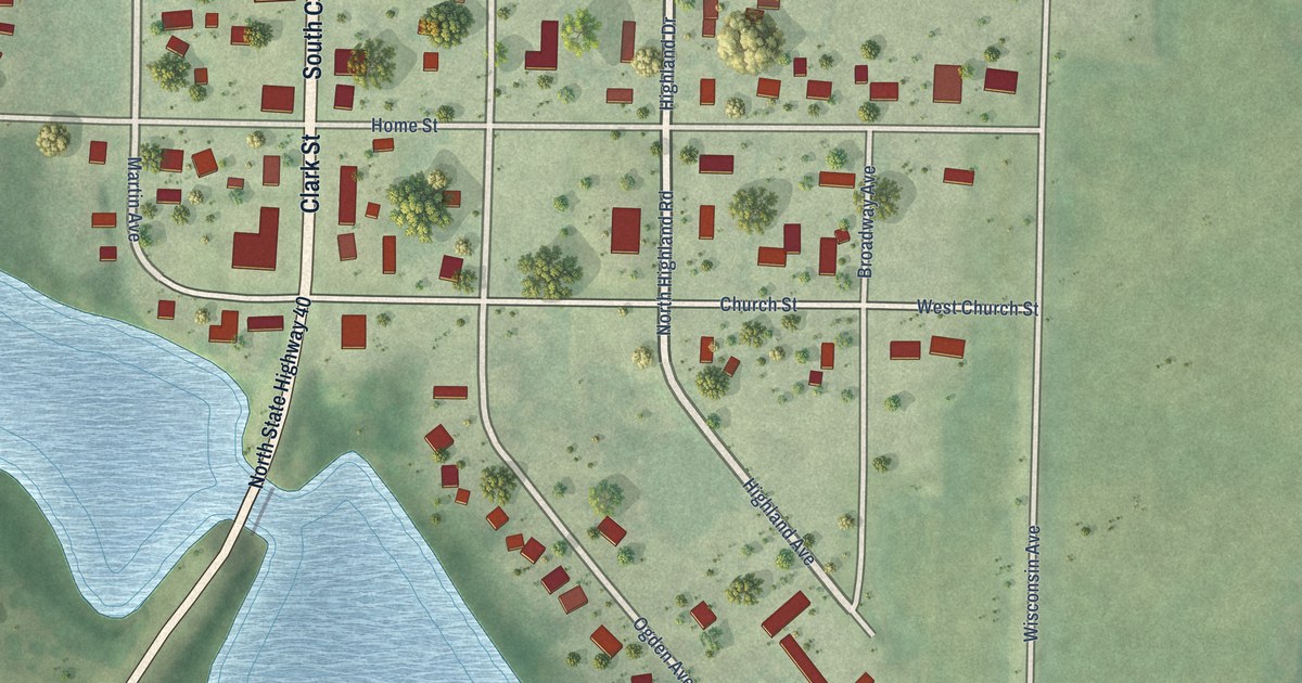 Map of Radisson, Wisconsin in 2026