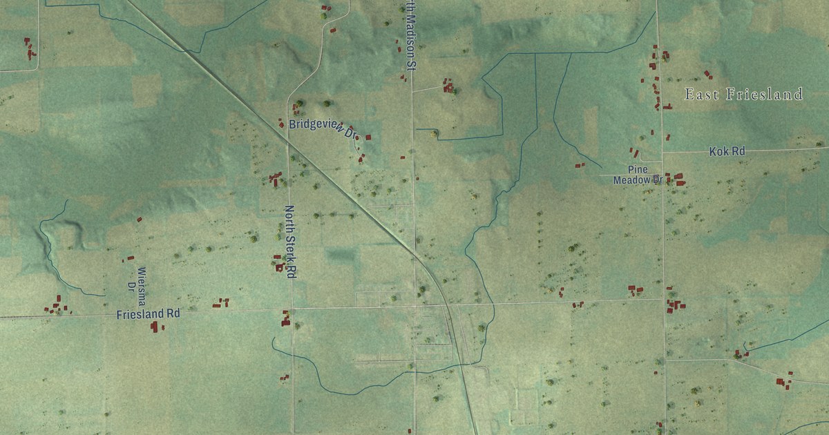 Map of Randolph, Columbia County, Wisconsin in 2026