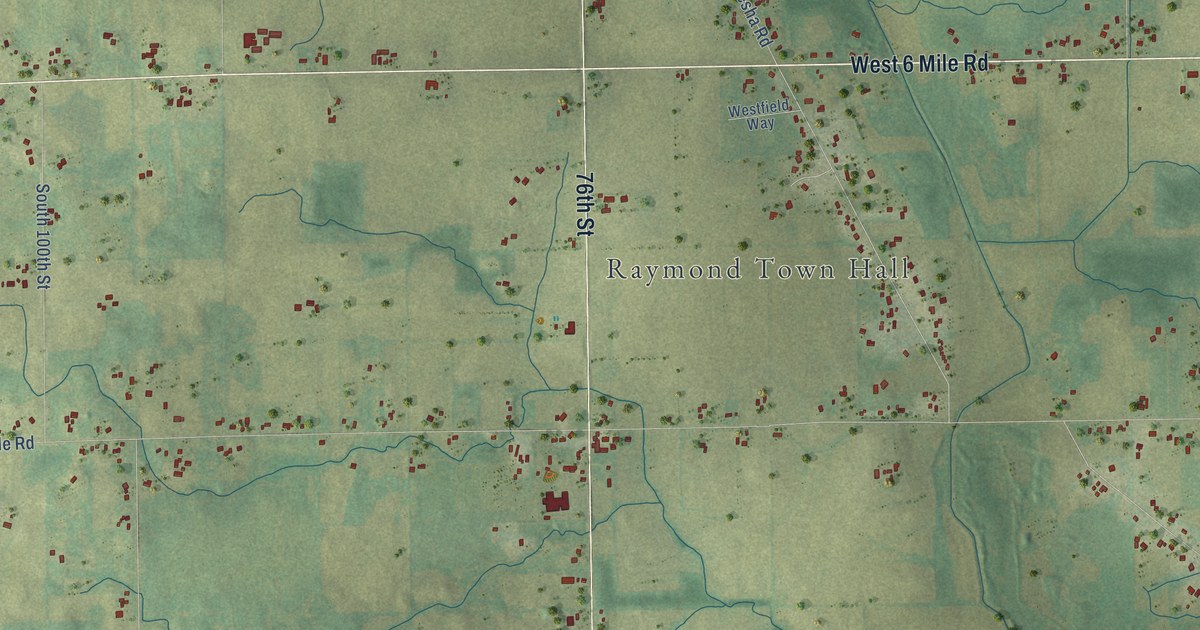 Map of Raymond, Wisconsin in 2026