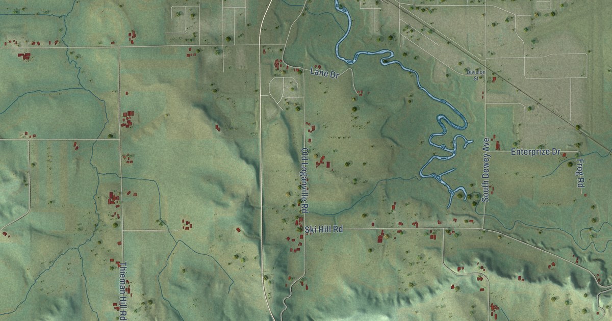 Map of the Town of Reedsburg, Wisconsin in 2026