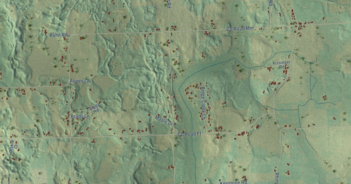 Map of Rhine, Wisconsin in 2026