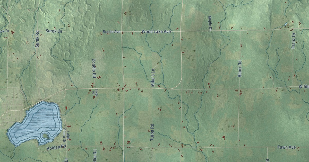 Map of the Town of Rib Lake, Wisconsin in 2026