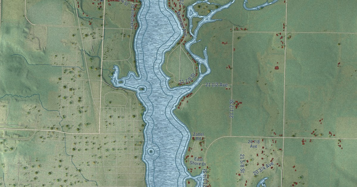 Map of the Town of Rice Lake, Wisconsin in 2026