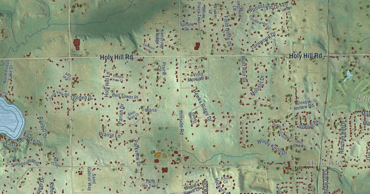 Map of Richfield, Washington County, Wisconsin in 2026