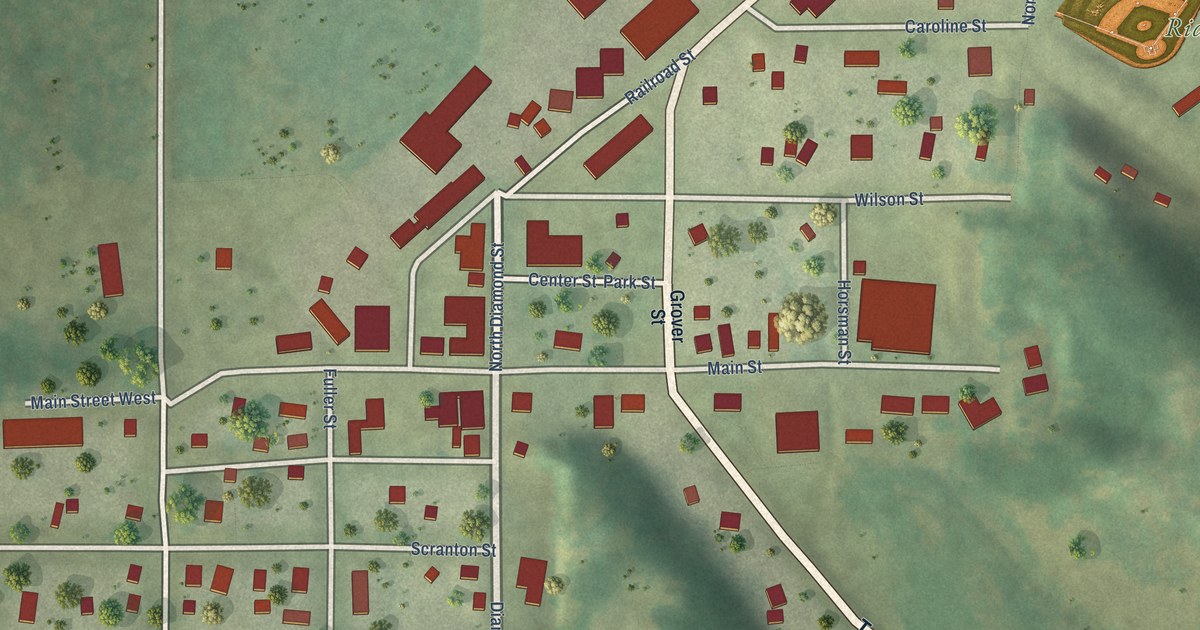 Map of Ridgeland, Wisconsin in 2026