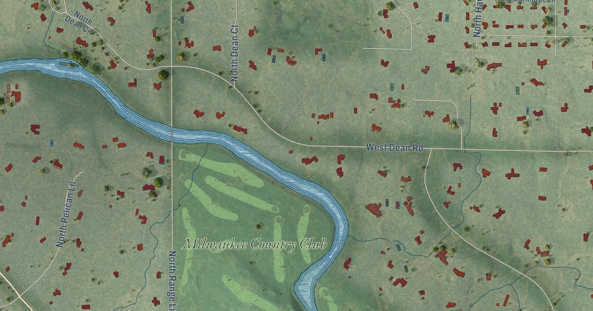 Map of River Hills, Wisconsin in 2026