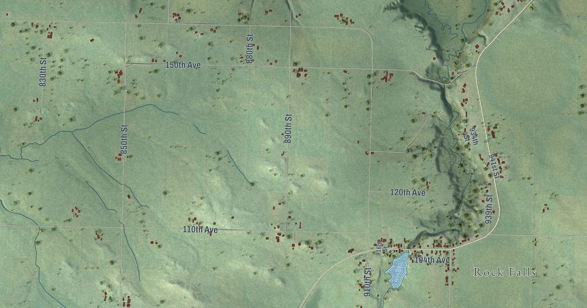 Map of Rock Creek, Wisconsin in 2026