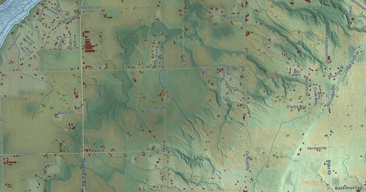 Map of Rockland, Brown County, Wisconsin in 2026