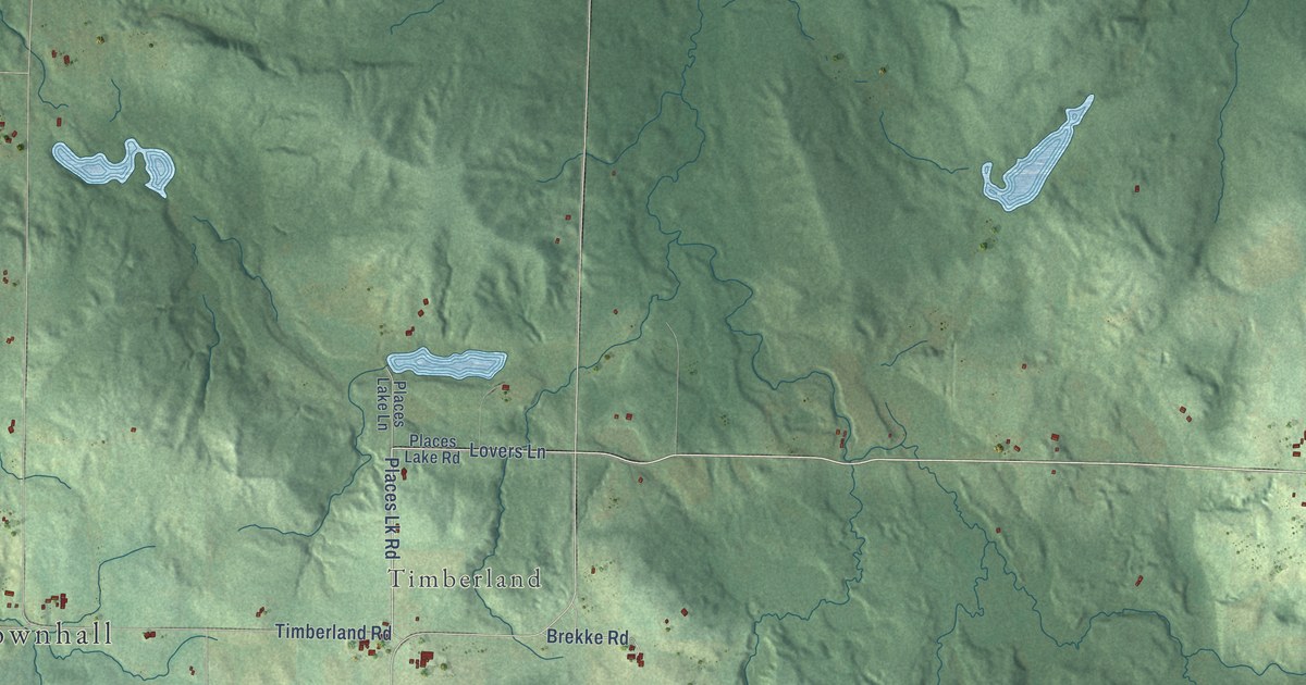 Map of Roosevelt, Burnett County, Wisconsin in 2026