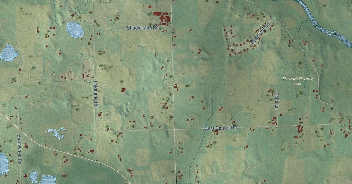 Map of the Town of Saukville, Wisconsin in 2026