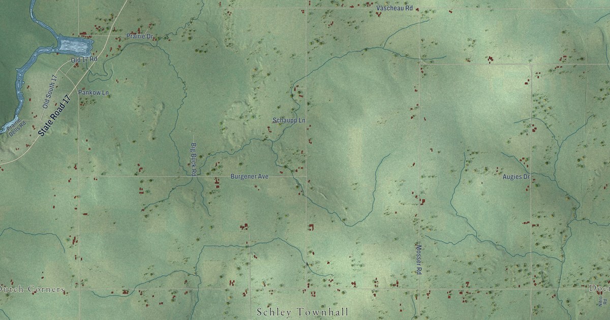Map of Schley, Wisconsin in 2026