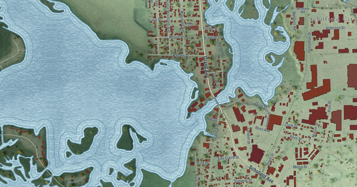 Map of Schofield, Wisconsin in 2026