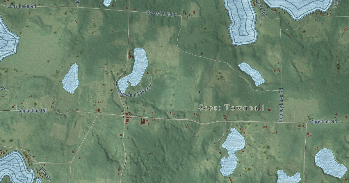 Map of Scott, Burnett County, Wisconsin in 2026