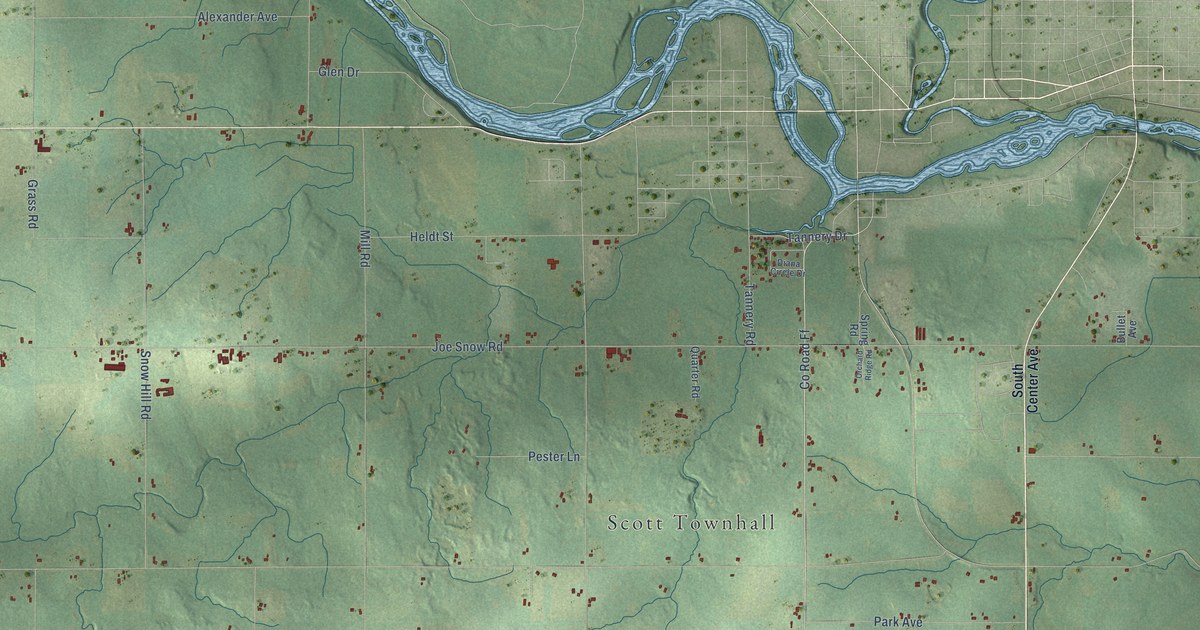 Map of Scott, Lincoln County, Wisconsin in 2026