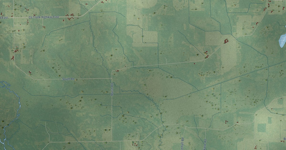 Map of Seneca, Green Lake County, Wisconsin in 2026