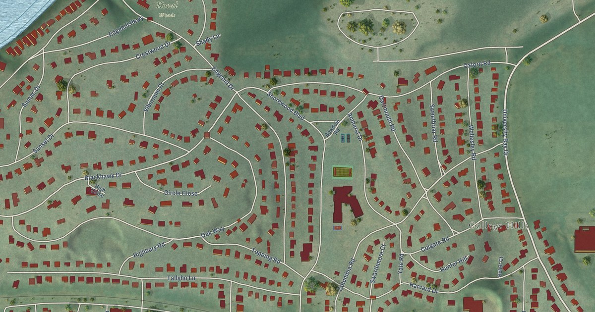 Map of Shorewood Hills, Wisconsin in 2026