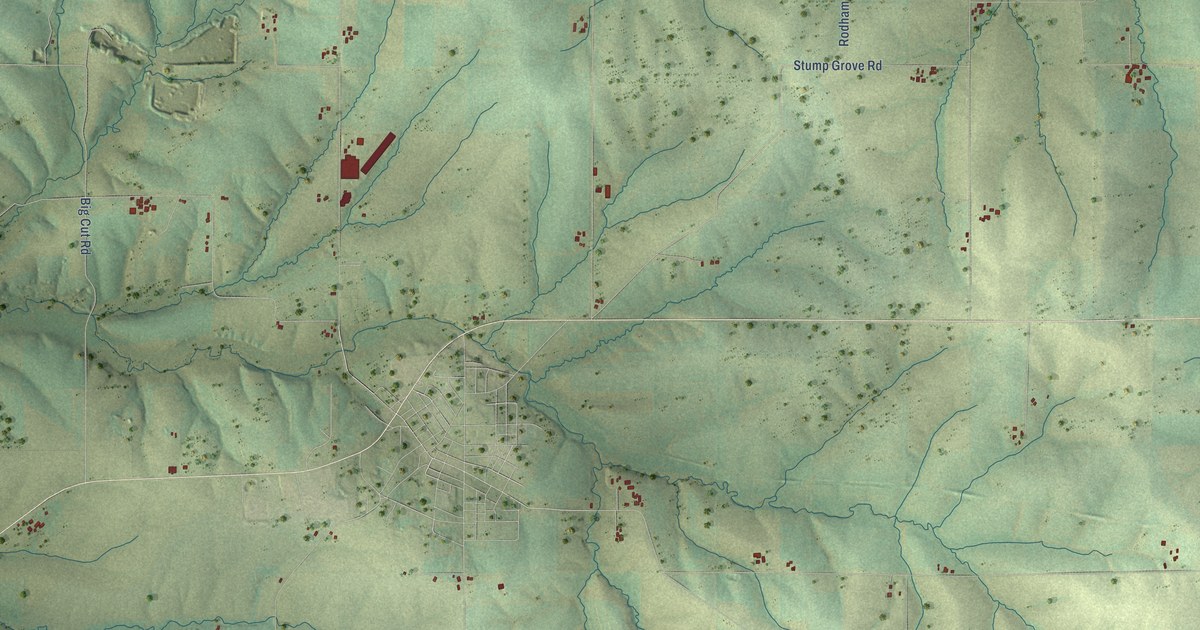 Map of the Town of Shullsburg, Wisconsin in 2026