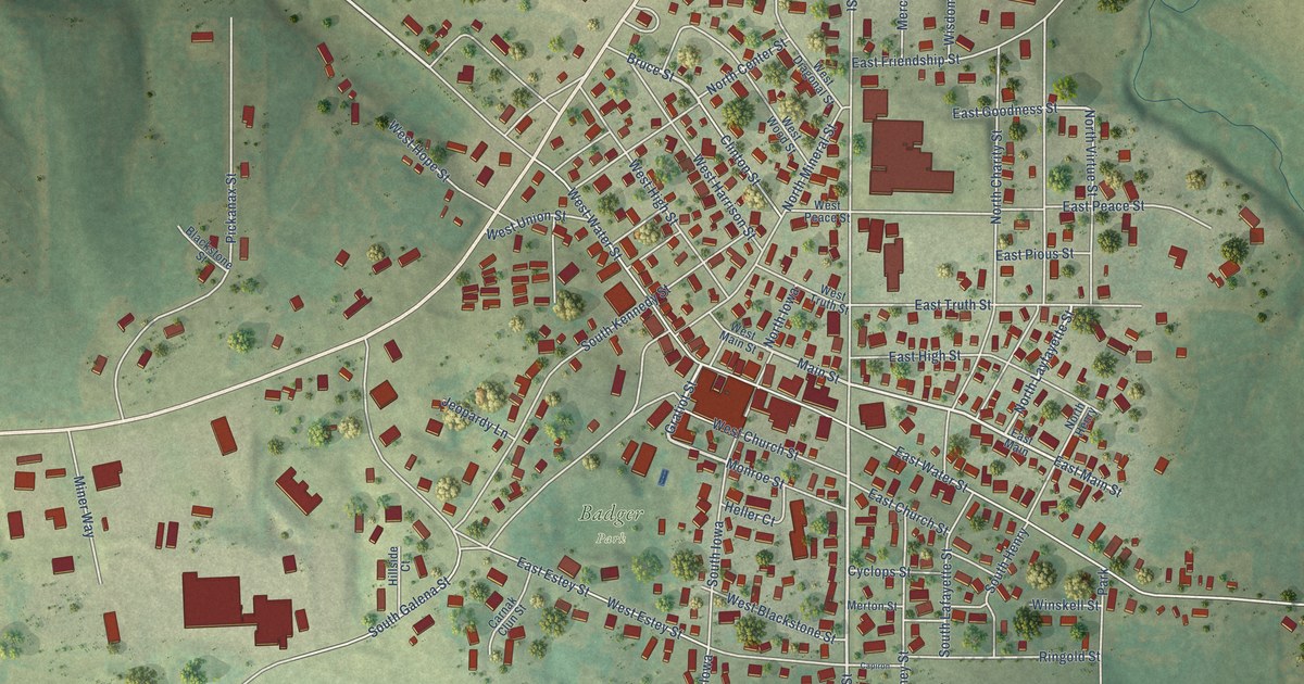 Map of Shullsburg, Wisconsin in 2026