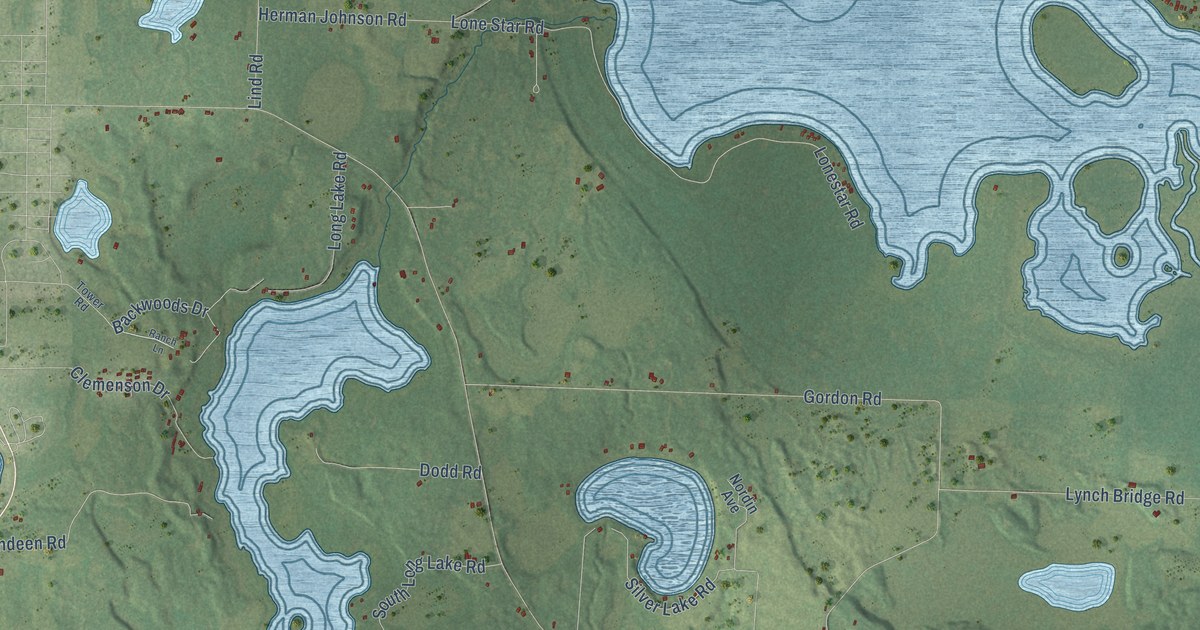 Map of the Town of Siren, Wisconsin in 2026