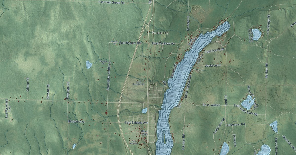 Map of the Town of Solon Springs, Wisconsin in 2026