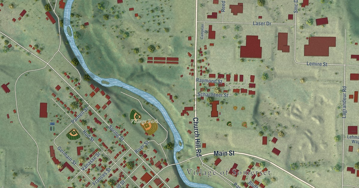 Map of Somerset, Wisconsin in 2026