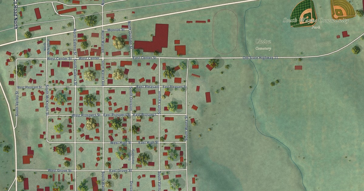 Map of South Wayne, Wisconsin in 2026