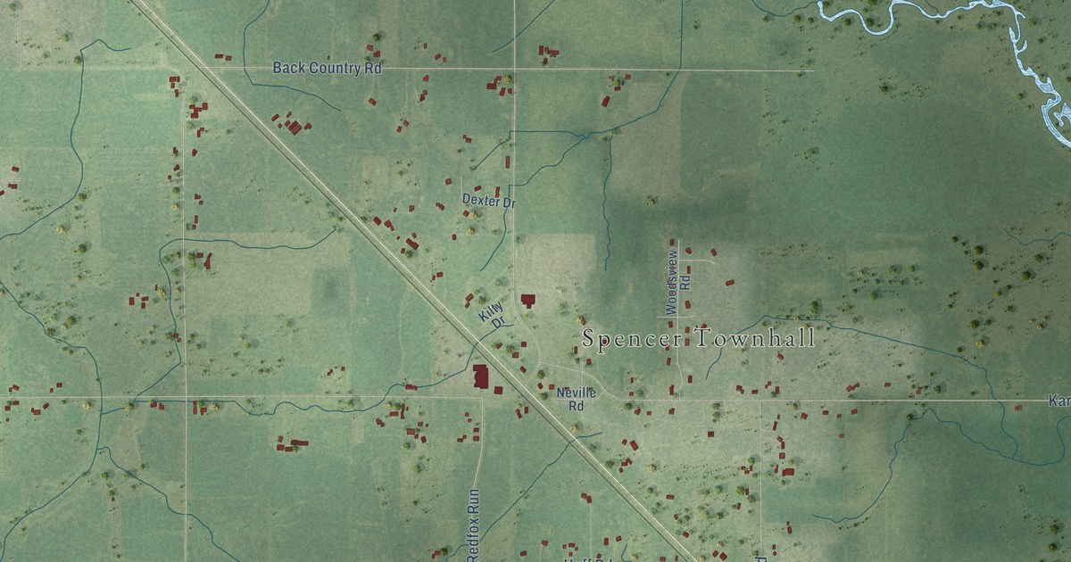 Map of the Town of Spencer, Wisconsin in 2026