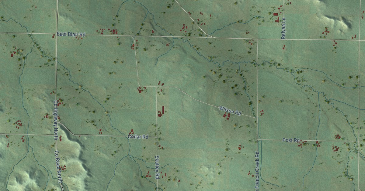 Map of Springfield, Jackson County, Wisconsin in 2026