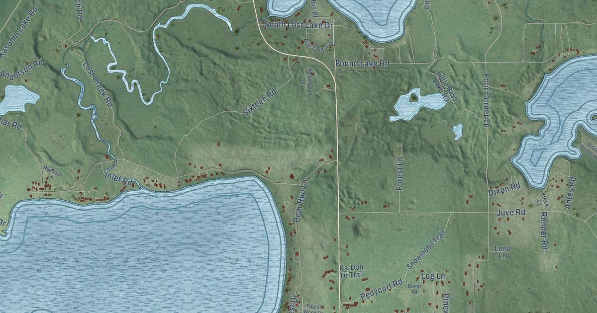 Map of St. Germain, Wisconsin in 2026