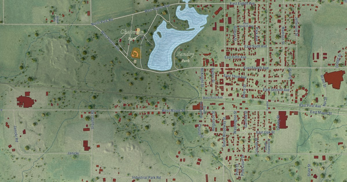 Map of Stanley, Chippewa County, Wisconsin in 2026