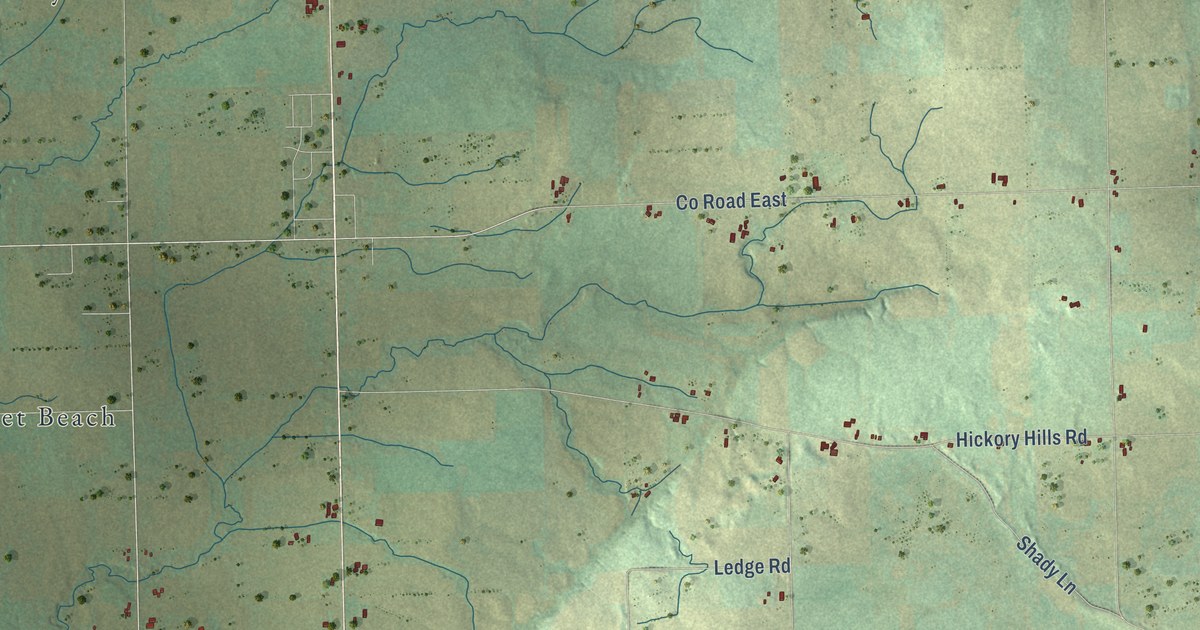 Map of the Town of Stockbridge, Wisconsin in 2026